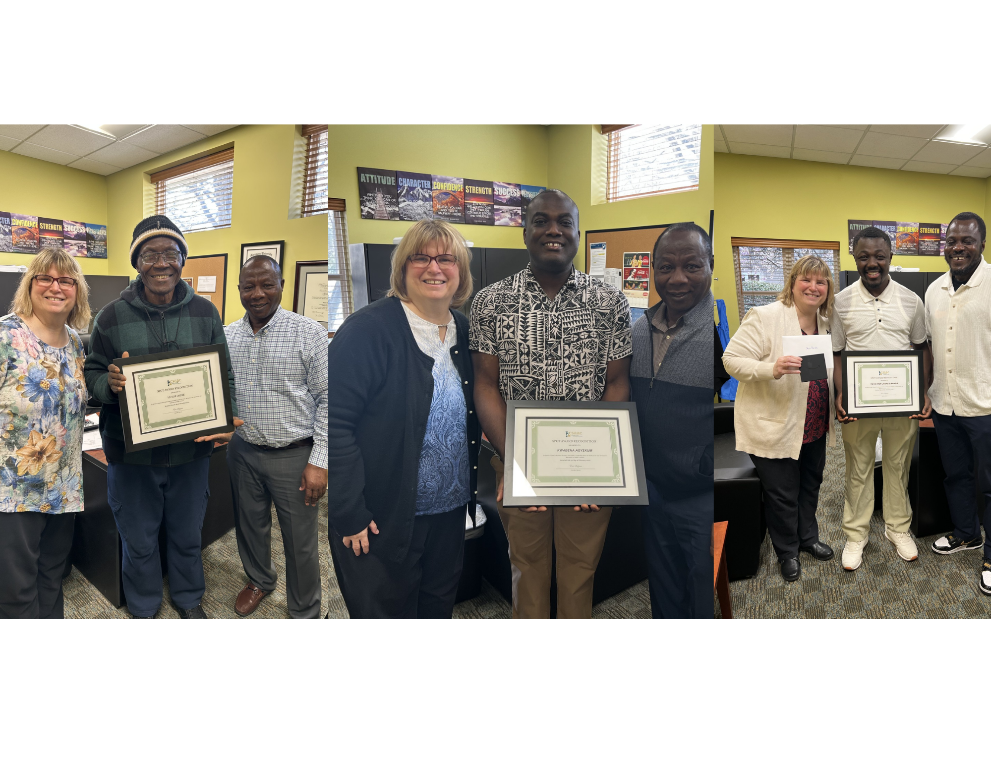 CSAAC SPOT Award Recipients